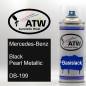 Preview: Mercedes-Benz, Black Pearl Metallic, DB-199: 400ml Sprühdose, von ATW Autoteile West.